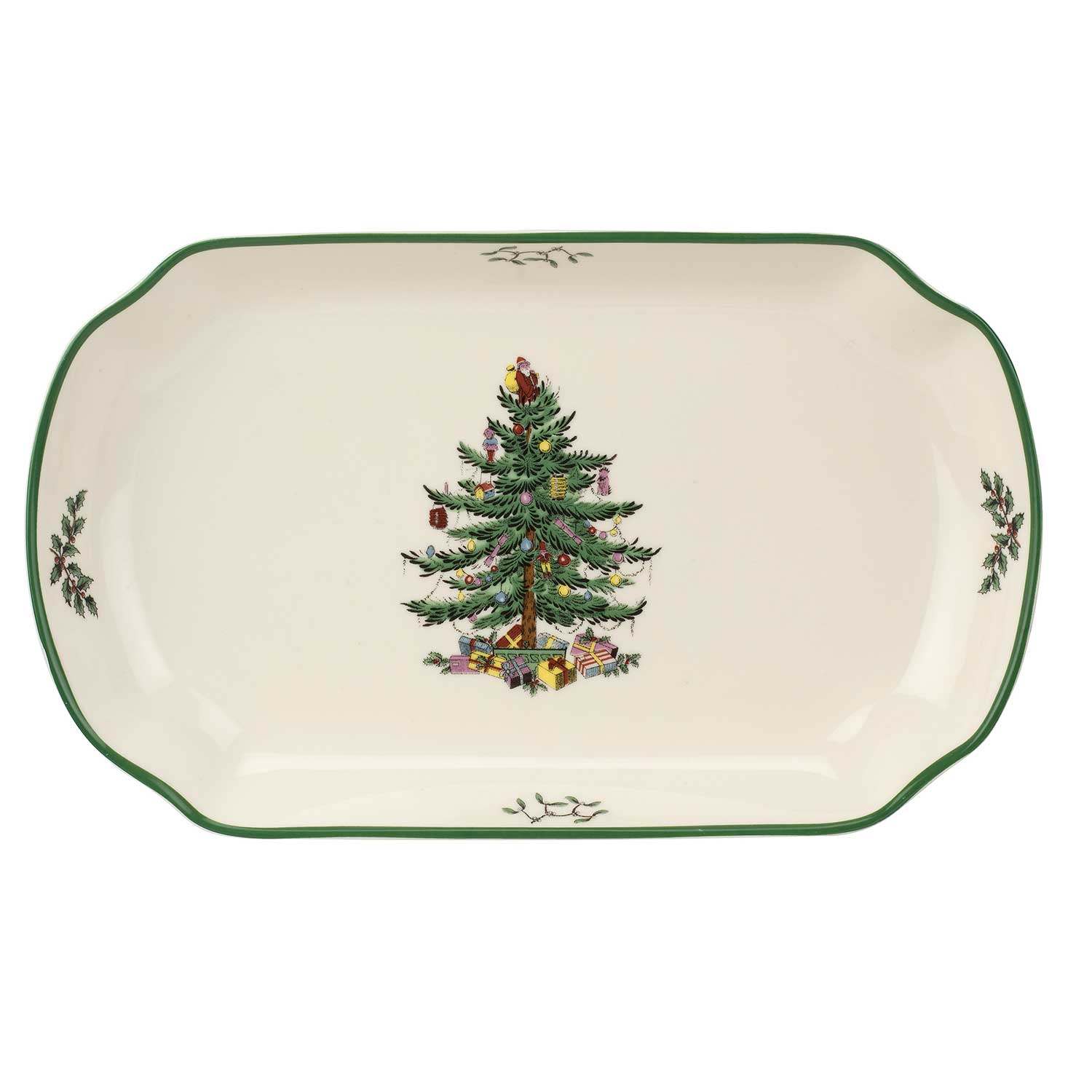 Christmas Tree Rectangular Serving Tray image number null